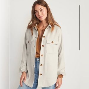 NEW Small Soft-Brushed Utility Shacket for Women
